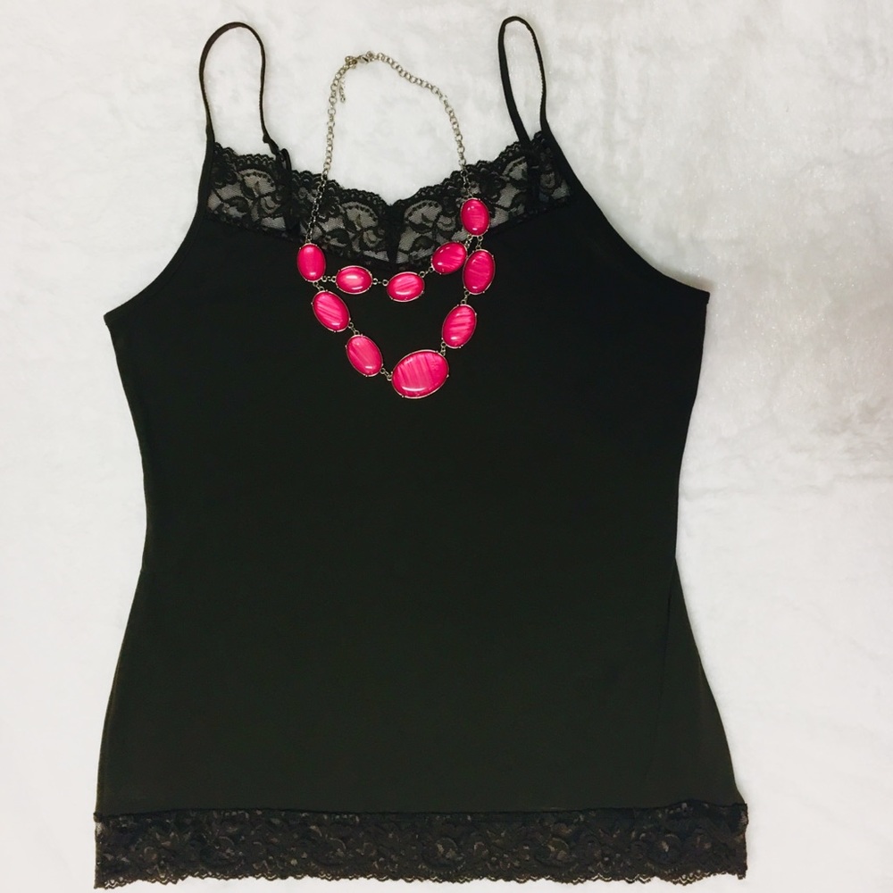 Brown Lace Cami